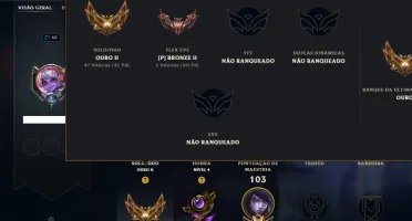 Ouro 2 com 60 Champs e 21 Skins ( MAIN ADC )