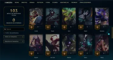 Ouro 2 com 60 Champs e 21 Skins ( MAIN ADC )