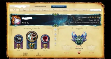 conta league of legends diamante III