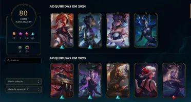 Conta de League of Legends e Valorant