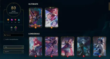 Conta de League of Legends e Valorant