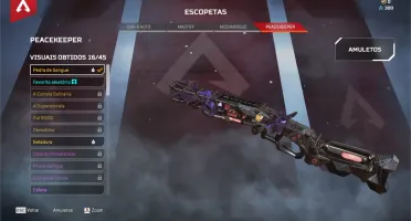 Conta Apex com vários itens dourados, lvl 200+