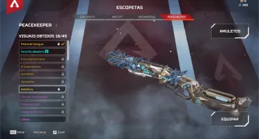 Conta Apex com vários itens dourados, lvl 200+