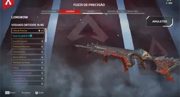 Conta Apex com vários itens dourados, lvl 200+