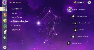 Xiao , Keqing (c1) e Falcão