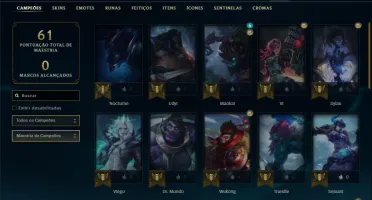 Conta prata 3 com 32 Champs e 19 Skins + 400 RP