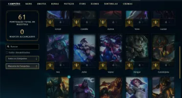 Conta prata 3 com 32 Champs e 19 Skins + 400 RP