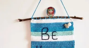 Banner / Enfeite de Parede em Crochê