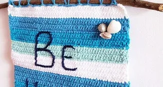 Banner / Enfeite de Parede em Crochê