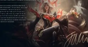 Conta com Ahri Lenda Imortalizada (assinada) conta lvl 500