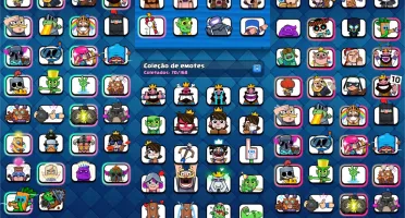 CLASH ROYALE NÍVEL 13 COM 72 CARTAS FULL 15 SKINS 70 EMOTES