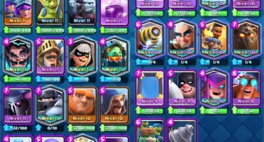 CLASH ROYALE NÍVEL 13 COM 72 CARTAS FULL 15 SKINS 70 EMOTES