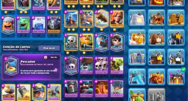 CLASH ROYALE NÍVEL 13 COM 72 CARTAS FULL 15 SKINS 70 EMOTES