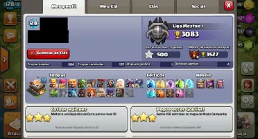 Conta Crash of Clans CV11 Avançado