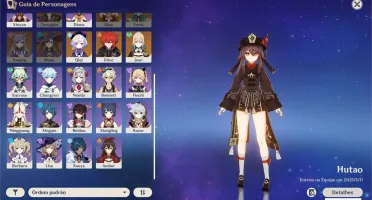 Conta Genshin AR55 Xiao, Hutao, Kazuha