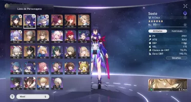 Star Rail - Só não tenho a Bronya, Clara, Luocha e Fu Xuan