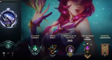 Conta lol plat 4 | skins barata