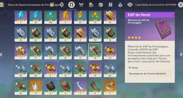 GENSHIN IMPACT: CONTA (AR56) - 6 Pers. 5* / 6 Armas 5*