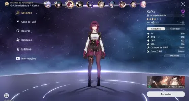 Conta Honkai Star Rail Blade/Kafka/Dan Heng/Seele/Bailu