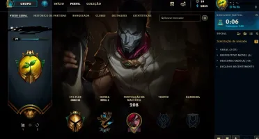 CONTA LOL - PLATINA V COM 100 SKINS