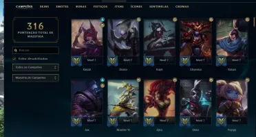 conta league of legends