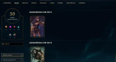 Conta League of Legends Ouro IV