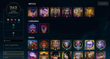 Conta League of Legends - 478 Skins