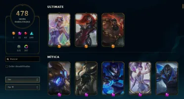 Conta League of Legends - 478 Skins