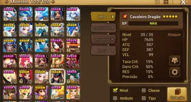 Conta Summoner War 12 NAT 5