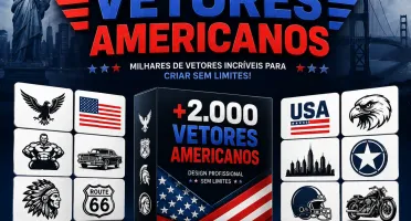 🇺🇸 +2.000 Vetores Americanos Premium