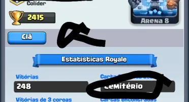 Conta clash royale lvl 9 arena 8 4 lendarias