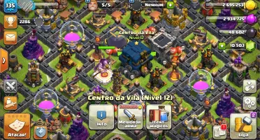 Clash of Clans CV 12 Barato 10kk + de gemas