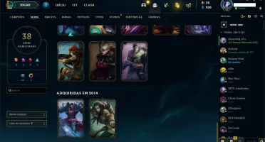 conta plat 4 quase todos os champs