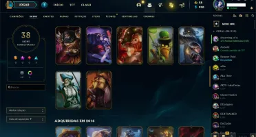 conta plat 4 quase todos os champs