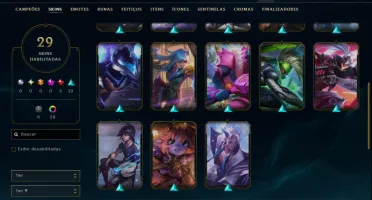 Esmeralda 1 com 90 Champs e 29 Skins ( ADC / MID )