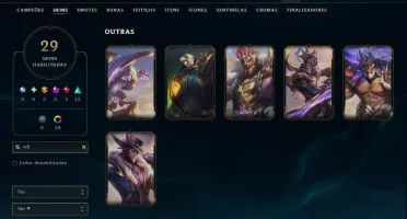 Esmeralda 1 com 90 Champs e 29 Skins ( ADC / MID )