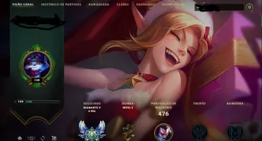 Conta lol Diamante 5 + 176 skins