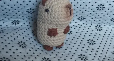Chaveiro de Capivara em Amigurumi