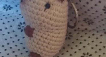 Chaveiro de Capivara em Amigurumi