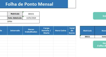 Folha De Ponto 2024 - Editável