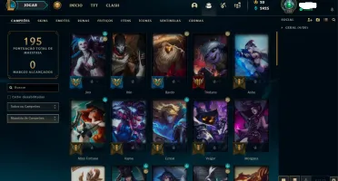 Conta league of legends Level 128 - GOLD - varias skins