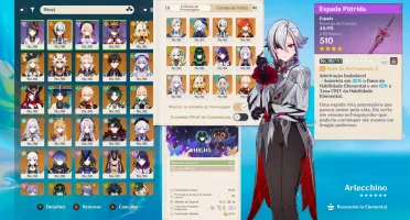 Genshin Impact AR 60 America Server - Arlecchino - Furina C2