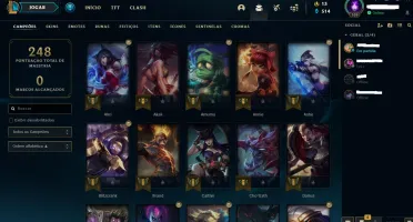 CONTA LOL 🌟 OURO 3 🌟 38 SKINS 🌟 68CAMPEOES