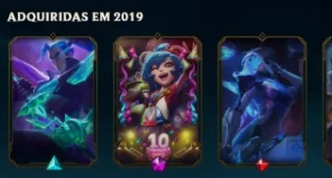 CONTA LEAGUE OF LEGENDS SKIN LENDARIAS + YASUO