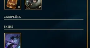 CONTA LEAGUE OF LEGENDS SKIN LENDARIAS + YASUO