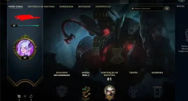 CONTA LEAGUE OF LEGENDS SKIN LENDARIAS + YASUO
