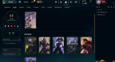 Smurf Platina IV 7 Skins Vitoriosas Criada em 2012