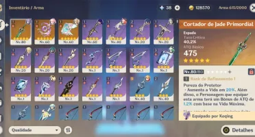 conta raiden + Atlas celestial + espada de jade