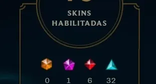 Conta League of Legends 78 skins