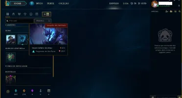CONTA DE LEAGUE OF LEGENDS 6 SKINS - 20 CHAMPS - S6 GOLD